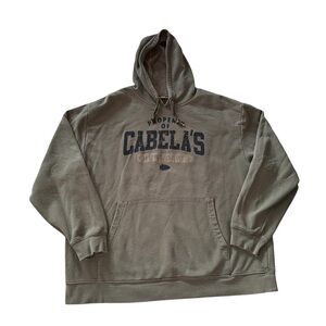 Cabela’s Hunt Dept Hoodie Men’s 2XL Green Property Of Cabela’s Pullover